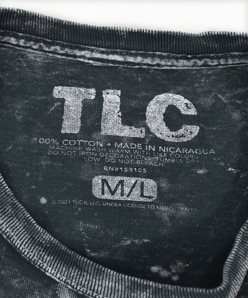 TLC ティーエルシー　古着　tee Tシャツ TLC ティーエルシー Tシャツ ラップTシャツ ブラック Kicking