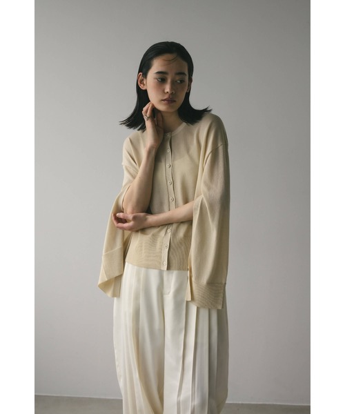STYLEMIXER（スタイルミキサー）の「ドライニットシアーカーディガン（カーディガン/ボレロ・レディース・ブラック/イエロー/ベージュ・FREE）」の19枚目の写真