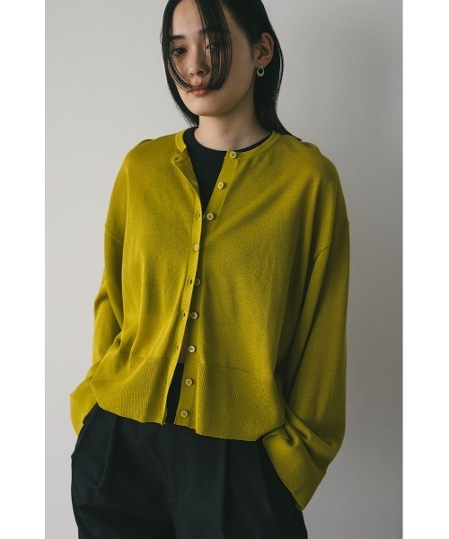 STYLEMIXER（スタイルミキサー）の「ドライニットシアーカーディガン（カーディガン/ボレロ・レディース・ブラック/イエロー/ベージュ・FREE）」の11枚目の写真