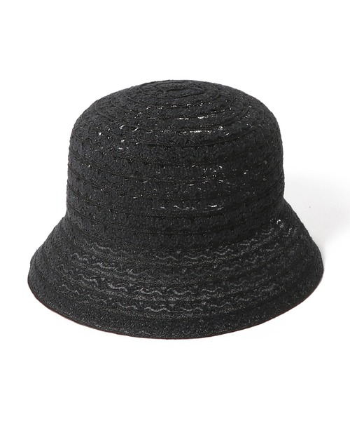 ESTNATION(エストネーション)の「La Maison de Lyllis / KUKA クロッシェハット(ハット・レディース・ライトベージュ/ブラック・FREE)」の1枚目の写真