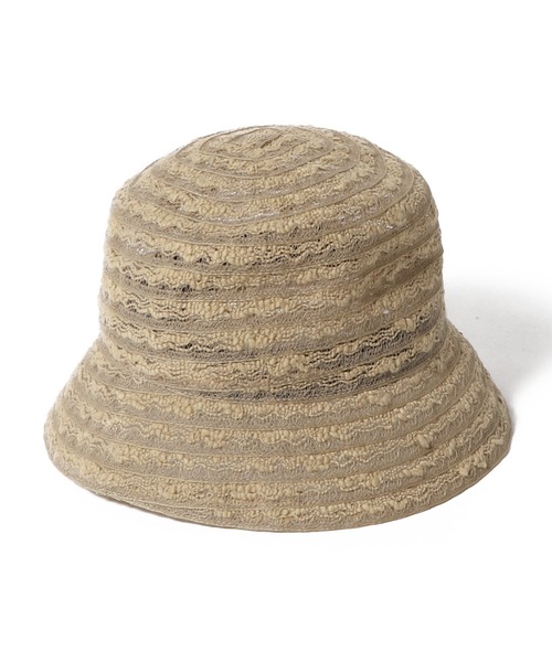 ESTNATION(エストネーション)の「La Maison de Lyllis / KUKA クロッシェハット(ハット・レディース・ライトベージュ/ブラック・FREE)」の3枚目の写真