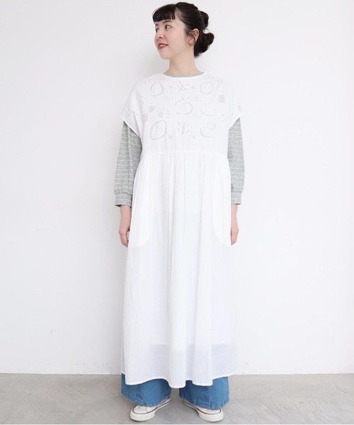 l'atelier du savon（アトリエドサボン）の「●フルーツカットワークキルト　フレンチワンピース（ワンピース・レディース・オフホワイト/ブラック・FREE）」の22枚目の写真