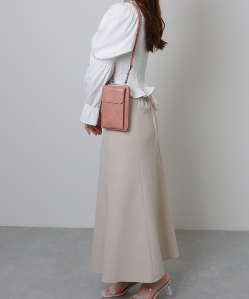 Lace Ladies(レースレディース)の「ショルダー付き 2WAY スマホ ウォレット バッグ(ショルダーバッグ・レディース・ピンク/ブラウン/ブラック/ブルー/グレー・FREE)」の11枚目の写真