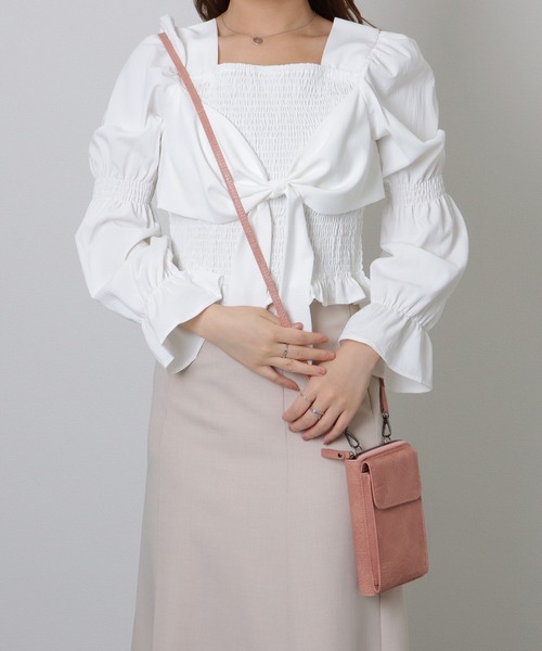 Lace Ladies(レースレディース)の「ショルダー付き 2WAY スマホ ウォレット バッグ(ショルダーバッグ・レディース・ピンク/ブラウン/ブラック/ブルー/グレー・FREE)」の13枚目の写真