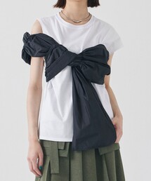 UNITED TOKYO | デコレーションタフタコンビカットソー(Tシャツ/カットソー)