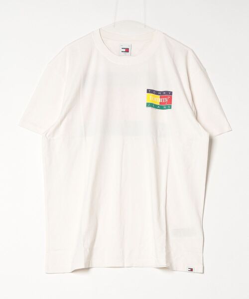 TOMMY HILFIGER(トミーヒルフィガー)の「レギュラーポップカラーフラッグTシャツ(Tシャツ/カットソー・メンズ・ホワイト/ブラック/ブルー・X-LARGE/SMALL/MEDIUM/LARGE)」の17枚目の写真