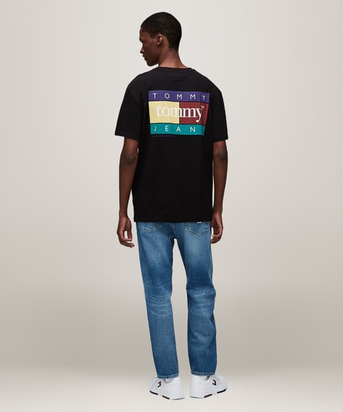 TOMMY HILFIGER(トミーヒルフィガー)の「レギュラーポップカラーフラッグTシャツ(Tシャツ/カットソー・メンズ・ホワイト/ブラック/ブルー・X-LARGE/SMALL/MEDIUM/LARGE)」の4枚目の写真