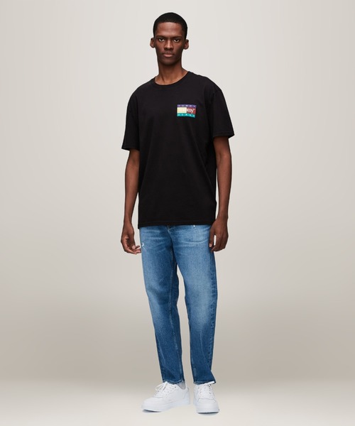 TOMMY HILFIGER(トミーヒルフィガー)の「レギュラーポップカラーフラッグTシャツ(Tシャツ/カットソー・メンズ・ホワイト/ブラック/ブルー・X-LARGE/SMALL/MEDIUM/LARGE)」の6枚目の写真
