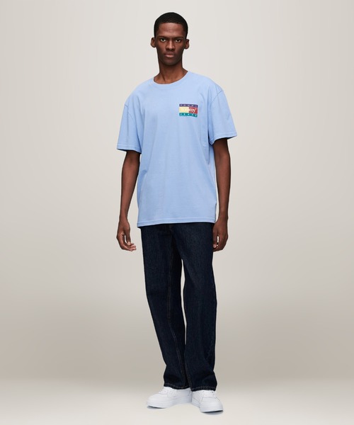 TOMMY HILFIGER(トミーヒルフィガー)の「レギュラーポップカラーフラッグTシャツ(Tシャツ/カットソー・メンズ・ホワイト/ブラック/ブルー・X-LARGE/SMALL/MEDIUM/LARGE)」の10枚目の写真
