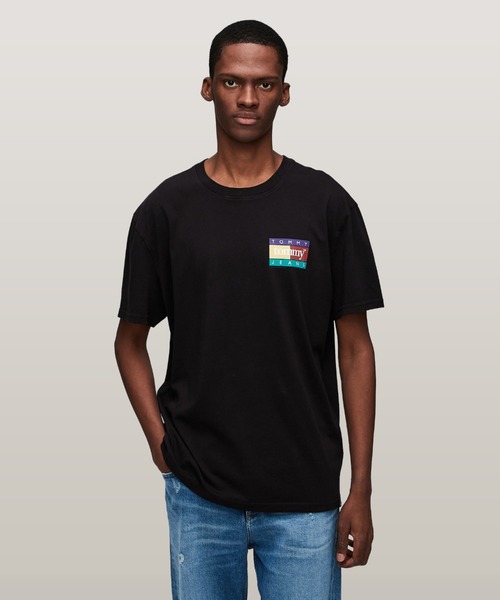 TOMMY HILFIGER(トミーヒルフィガー)の「レギュラーポップカラーフラッグTシャツ(Tシャツ/カットソー・メンズ・ホワイト/ブラック/ブルー・X-LARGE/SMALL/MEDIUM/LARGE)」の19枚目の写真