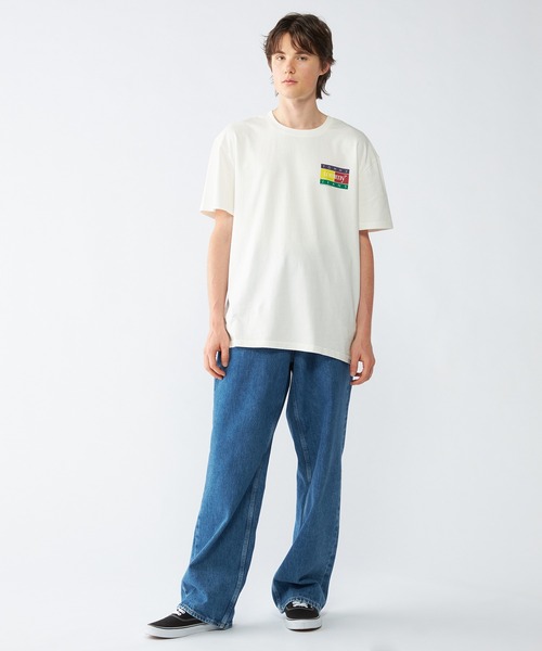 TOMMY HILFIGER(トミーヒルフィガー)の「レギュラーポップカラーフラッグTシャツ(Tシャツ/カットソー・メンズ・ホワイト/ブラック/ブルー・X-LARGE/SMALL/MEDIUM/LARGE)」の20枚目の写真