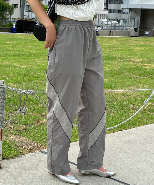 CIAOPANIC(チャオパニック)の「【ユニセックス】ウェーブ切替テックパンツ(その他パンツ・レディース・グレー/ブラック/オリーブ・MEDIUM/LARGE)」の20枚目の写真