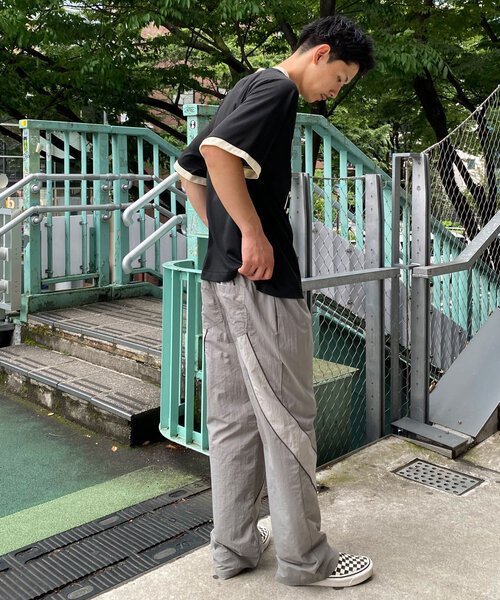 CIAOPANIC(チャオパニック)の「【ユニセックス】ウェーブ切替テックパンツ(その他パンツ・レディース・グレー/ブラック/オリーブ・MEDIUM/LARGE)」の12枚目の写真