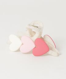 HIKA（ヒカ）の「【HIKA】３連ハートヘアクリップ（バレッタ/ヘアクリップ・メンズ）」