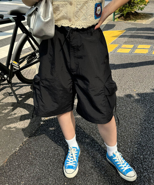 CIAOPANIC(チャオパニック)の「【ユニセックス】パフショーツ(その他パンツ・レディース・カーキ/ブラック/グレー・LARGE/MEDIUM)」の4枚目の写真