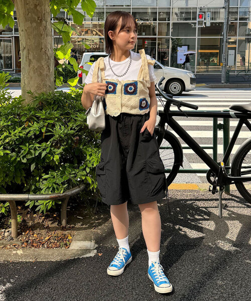 CIAOPANIC(チャオパニック)の「【ユニセックス】パフショーツ(その他パンツ・レディース・カーキ/ブラック/グレー・LARGE/MEDIUM)」の7枚目の写真