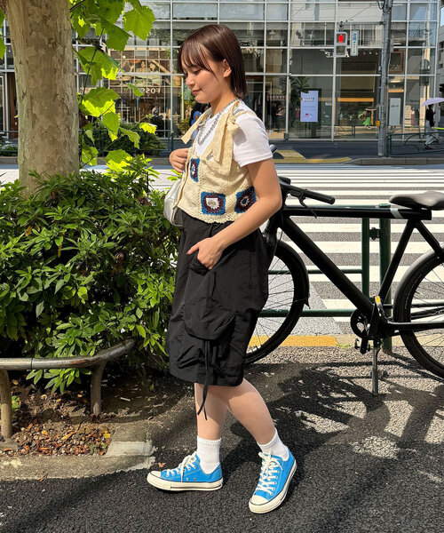 CIAOPANIC(チャオパニック)の「【ユニセックス】パフショーツ(その他パンツ・レディース・カーキ/ブラック/グレー・LARGE/MEDIUM)」の8枚目の写真