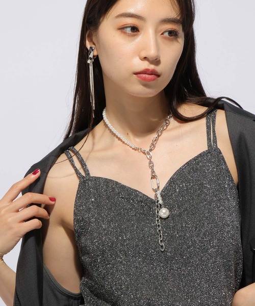 HARE（ハレ）の「カップツキラメキャミソール(HARE)（その他アンダーウェア/インナー・レディース・ブラック/ブラウン/グリーン/パープル・FREE）」の11枚目の写真