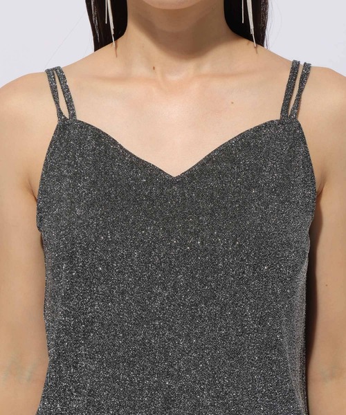 HARE（ハレ）の「カップツキラメキャミソール(HARE)（その他アンダーウェア/インナー・レディース・ブラック/ブラウン/グリーン/パープル・FREE）」の5枚目の写真