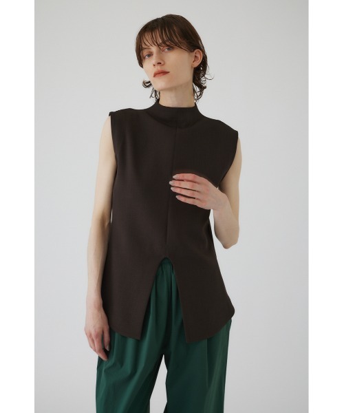 RIM.ARK（リムアーク）の「Front curve tops（シャツ/ブラウス・レディース・ブラック/ブラウン/ライトベージュ・38/36）」の11枚目の写真