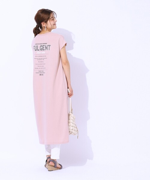 Cutie Blonde(キューティーブロンド)の「◆【洗える】後ろ姿もサマになる バックプリントロングワンピース(ワンピース・レディース・ブラック/チャコールグレー/ベビーピンク・02/03/04)」の21枚目の写真