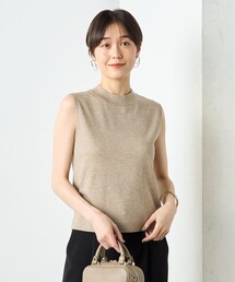 NOLLEY’S Sophi | 《手洗い可能》《アンサンブル対応》ウール混ラメノースリーブプルオーバーニット(ニット/セーター)