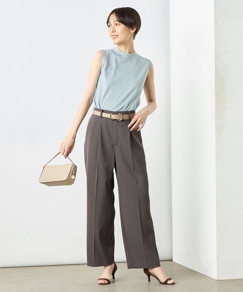 NOLLEY’S Sophi（ノーリーズソフィ）の「《手洗い可能》《アンサンブル対応》ウール混ラメノースリーブプルオーバーニット（ニット/セーター・レディース・キャメル/グレー/サックスブルー/サーモンピンク・36/38）」の11枚目の写真