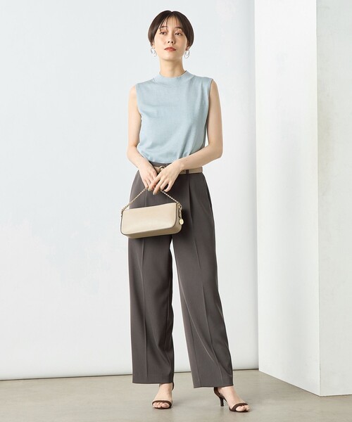 NOLLEY’S Sophi（ノーリーズソフィ）の「《手洗い可能》《アンサンブル対応》ウール混ラメノースリーブプルオーバーニット（ニット/セーター・レディース・キャメル/グレー/サックスブルー/サーモンピンク・36/38）」の12枚目の写真