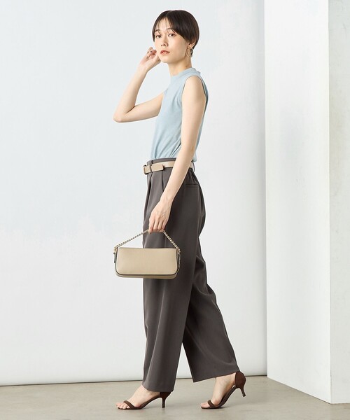 NOLLEY’S Sophi（ノーリーズソフィ）の「《手洗い可能》《アンサンブル対応》ウール混ラメノースリーブプルオーバーニット（ニット/セーター・レディース・キャメル/グレー/サックスブルー/サーモンピンク・36/38）」の13枚目の写真