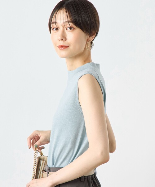 NOLLEY’S Sophi（ノーリーズソフィ）の「《手洗い可能》《アンサンブル対応》ウール混ラメノースリーブプルオーバーニット（ニット/セーター・レディース・キャメル/グレー/サックスブルー/サーモンピンク・36/38）」の16枚目の写真