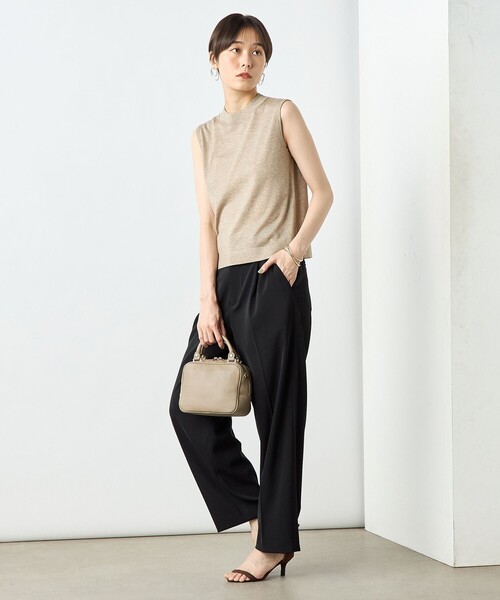 NOLLEY’S Sophi（ノーリーズソフィ）の「《手洗い可能》《アンサンブル対応》ウール混ラメノースリーブプルオーバーニット（ニット/セーター・レディース・キャメル/グレー/サックスブルー/サーモンピンク・36/38）」の21枚目の写真