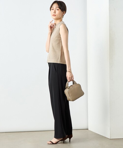 NOLLEY’S Sophi（ノーリーズソフィ）の「《手洗い可能》《アンサンブル対応》ウール混ラメノースリーブプルオーバーニット（ニット/セーター・レディース・キャメル/グレー/サックスブルー/サーモンピンク・36/38）」の22枚目の写真