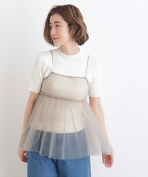 grove | ◆チュールキャミ×リブニットセット(その他トップス)