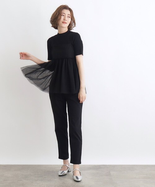grove（グローブ）の「◆チュールキャミ×リブニットセット（その他トップス・レディース・ブラック/ナチュラル/ブルー・03/02/01/05/04）」の10枚目の写真