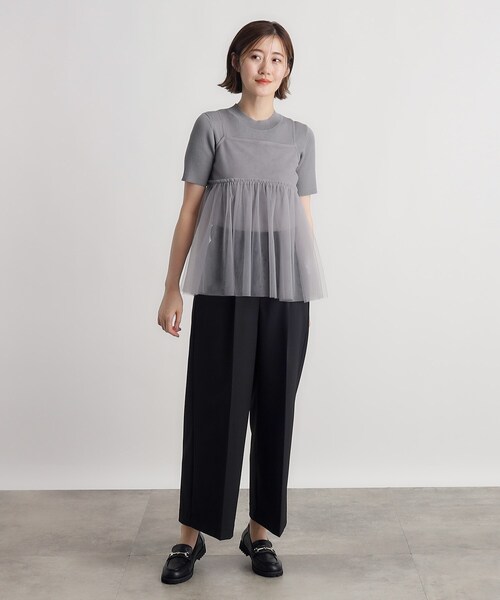 grove（グローブ）の「◆チュールキャミ×リブニットセット（その他トップス・レディース・ブラック/ナチュラル/ブルー・03/02/01/05/04）」の14枚目の写真