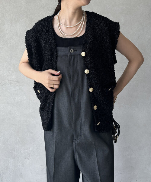 【セール】【WEB限定】ニットベスト（ニット/セーター）｜DouDou（ドゥドゥ）