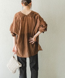 ITEMS URBANRESEARCH | Vネックシアーブラウス(シャツ/ブラウス)