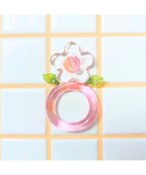 VIBGYOR(ヴィブジョー)の「【hazeleyes】おちゃめフラワーリング(Bonbonami ボンボンアミ)(MA)(リング・レディース・ピンク・FREE)」の3枚目の写真