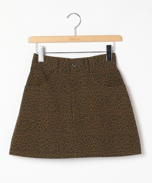 Heather（ヘザー）の「レオパードミニスカート　145369（スカート・レディース・レオパード・M/S）」の2枚目の写真