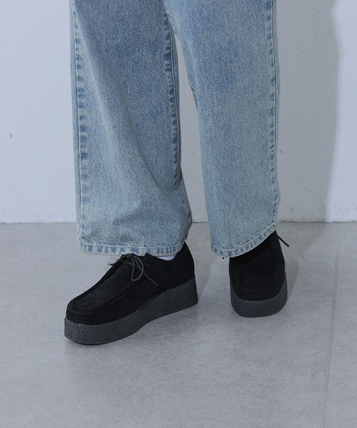 COLONY 2139（コロニートゥーワンスリーナイン）の「WEB・一部店舗限定 / 厚底モカシンシューズ（モカシン/デッキシューズ・レディース・ブラック・LARGE/MEDIUM）」の10枚目の写真