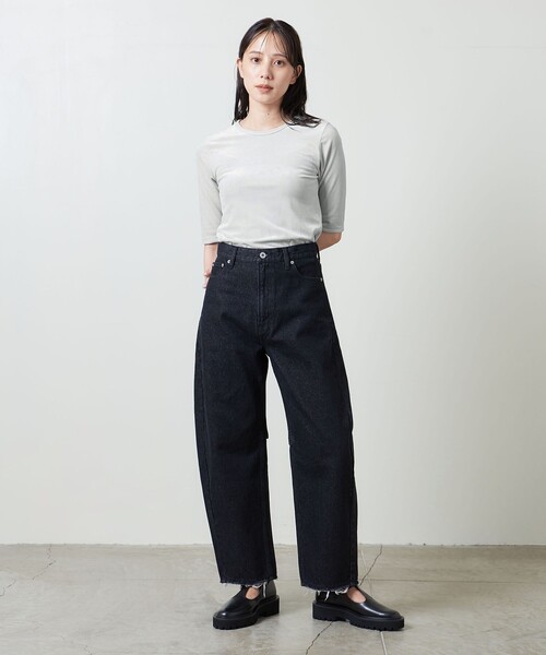 MARW UNITED ARROWS（マルゥ ユナイテッドアローズ）の「＜MARW UNITED ARROWS＞ベロア Tシャツ（Tシャツ/カットソー・レディース・ブラック/ライトグレー/ダークグレー・FREE）」の5枚目の写真