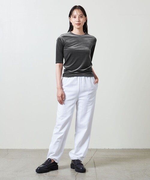 MARW UNITED ARROWS（マルゥ ユナイテッドアローズ）の「＜MARW UNITED ARROWS＞ベロア Tシャツ（Tシャツ/カットソー・レディース・ブラック/ライトグレー/ダークグレー・FREE）」の11枚目の写真