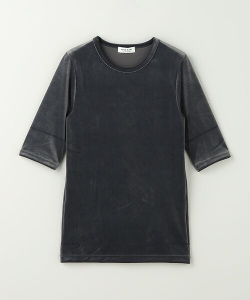 MARW UNITED ARROWS（マルゥ ユナイテッドアローズ）の「＜MARW UNITED ARROWS＞ベロア Tシャツ（Tシャツ/カットソー・レディース・ブラック/ライトグレー/ダークグレー・FREE）」の16枚目の写真