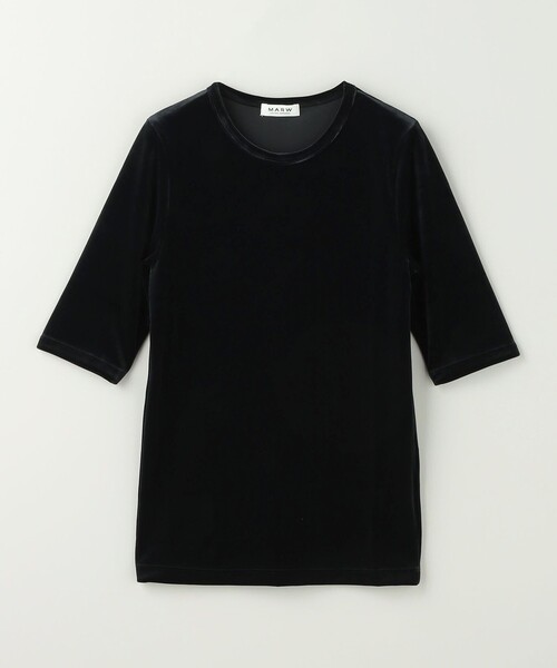 MARW UNITED ARROWS（マルゥ ユナイテッドアローズ）の「＜MARW UNITED ARROWS＞ベロア Tシャツ（Tシャツ/カットソー・レディース・ブラック/ライトグレー/ダークグレー・FREE）」の22枚目の写真