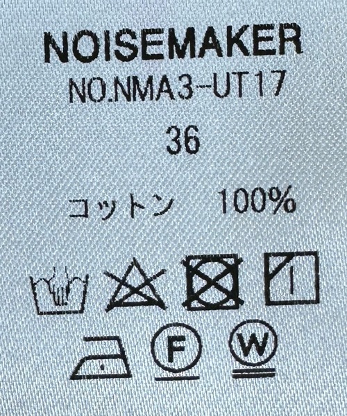 NOISE MAKER（ノイズメーカー）の「upside-down logo オーバーサイズTシャツ（Tシャツ/カットソー・レディース・ホワイト/ブラック・38/36）」の12枚目の写真