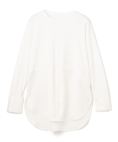 【洗える/抗菌防臭】シャツコンビレイヤードTシャツ（Tシャツ/カットソー）｜UNFILO（アンフィーロ）