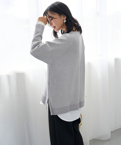 【洗える/抗菌防臭】シャツコンビレイヤードTシャツ（Tシャツ/カットソー）｜UNFILO（アンフィーロ）