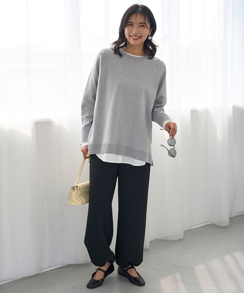 【洗える/抗菌防臭】シャツコンビレイヤードTシャツ（Tシャツ/カットソー）｜UNFILO（アンフィーロ）