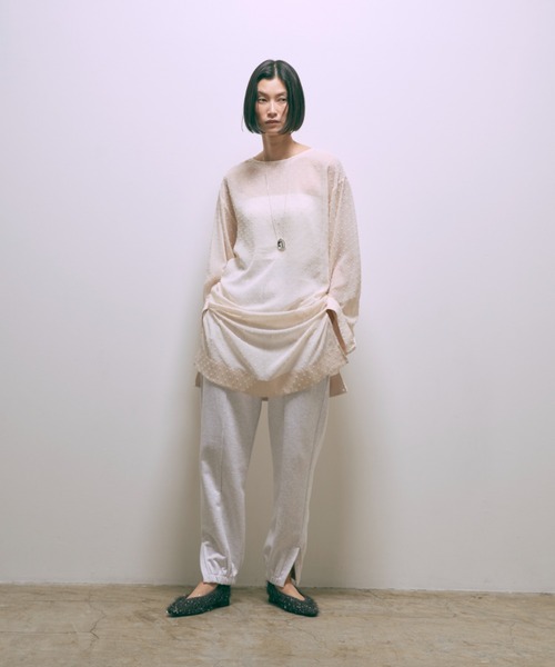 EN NEUME(エンノイム)の「Sheer Dot Tunic(シャツ/ブラウス・レディース・アイボリー/ブラック・FREE)」の16枚目の写真