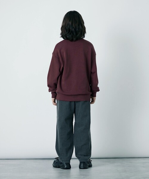 green label relaxing（グリーンレーベルリラクシング）の「TJ 裏毛 クルーネック プルオーバー / トレーナー / キッズ  140cm-160cm（スウェット・キッズ・ナチュラル/ブラック/ライトブルー/ワインレッド・140cm/160cm/150cm）」の9枚目の写真